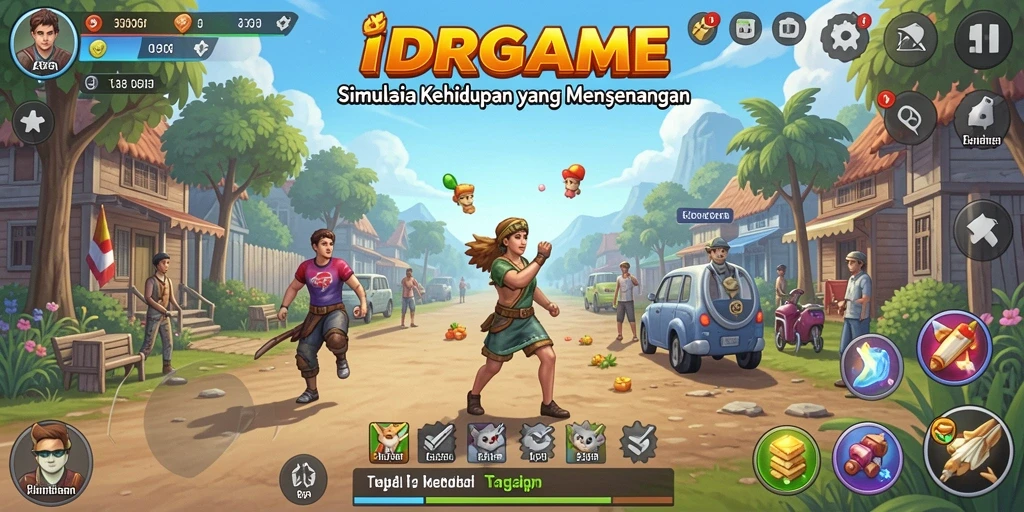 Tampilan gameplay IDRGAME yang memukau dan interaktif.