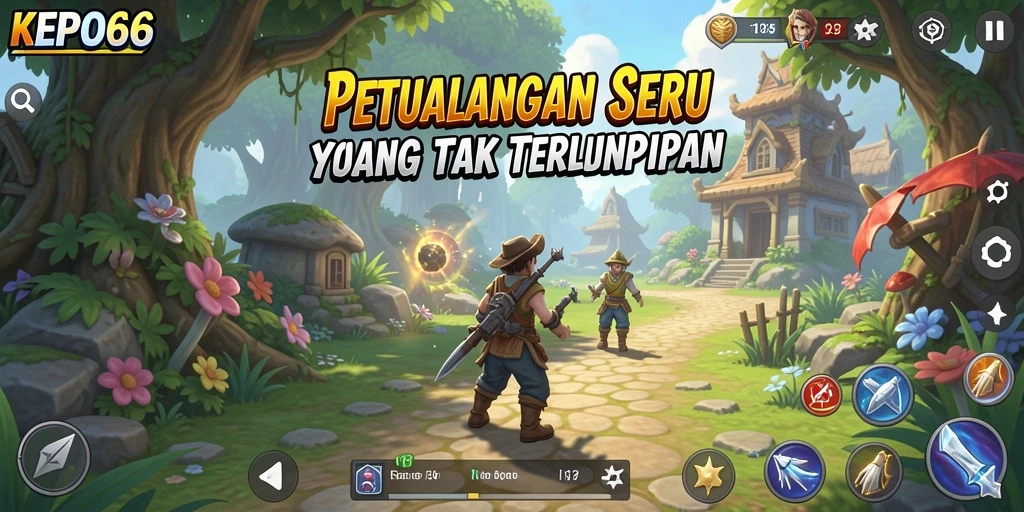 Screenshot gameplay KEPO66 menampilkan petualangan yang luar biasa.