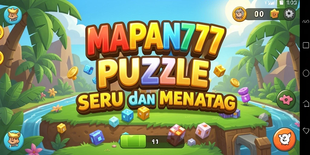 Screenshot utama gameplay <strong>MAPAN777</strong> menunjukkan berbagai puzzle yang menantang dan menarik.